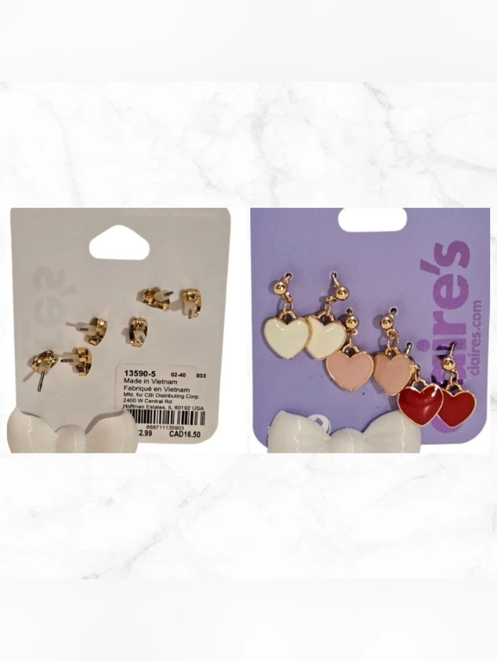 Kid's Multicolor Heart Themed Jewelry Bundle
